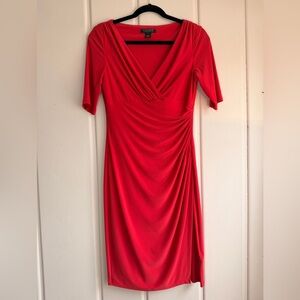 Ralph Lauren Vibrant Red Midi Dress